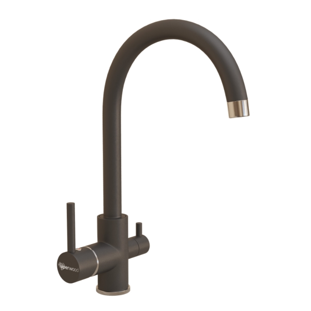 Смеситель для кухни Uperwood UPD-003 Хром / Уголь UPD-003-01 Смеситель для кухни Uperwood UPD-003 Хром / Уголь UPD-003-01