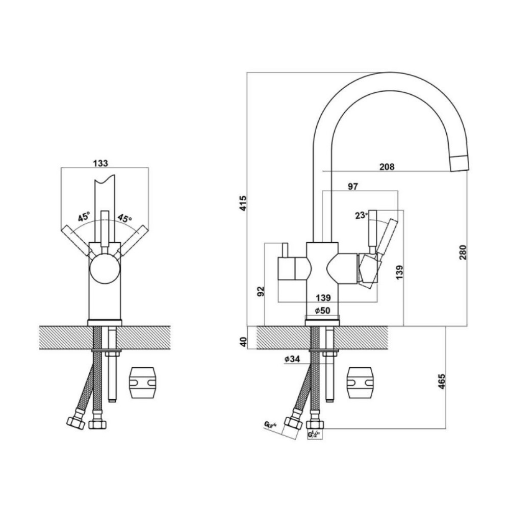Смеситель для кухни Uperwood Quartz Premium Белый матовый UPD-Q-01-01 Смеситель для кухни Uperwood Quartz Premium Белый матовый UPD-Q-01-01 — изображение 3