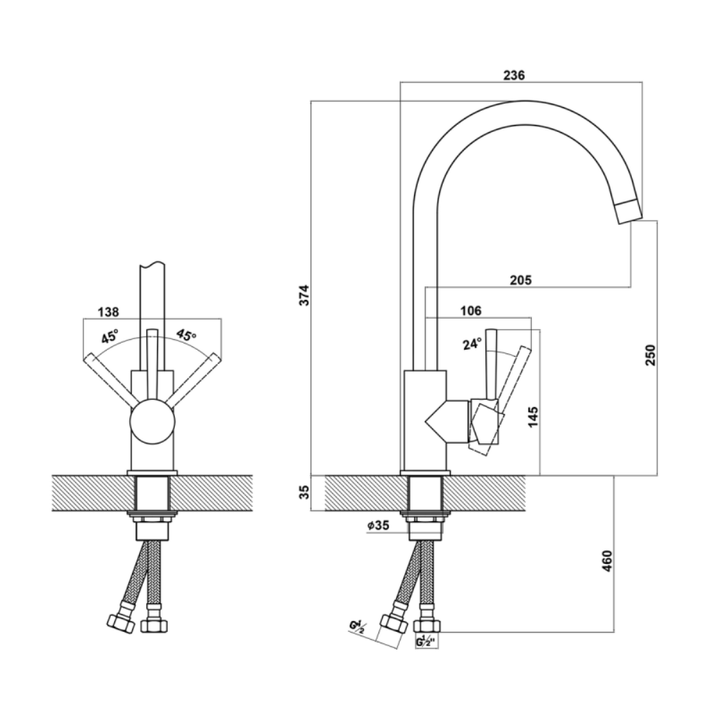 Смеситель для кухни Uperwood Quartz Premium Белый матовый UPD-Q-02-01 Смеситель для кухни Uperwood Quartz Premium Белый матовый UPD-Q-02-01 — изображение 3