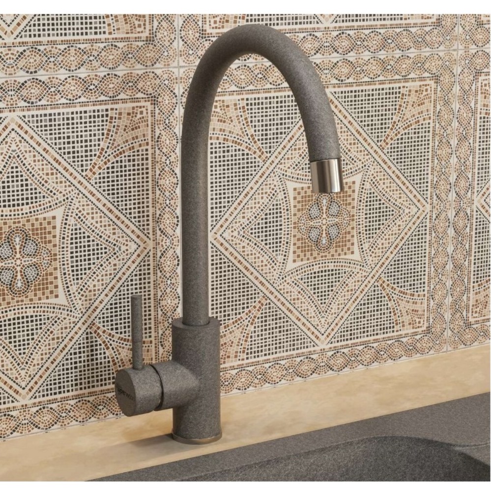 Смеситель для кухни Uperwood Quartz Premium Серый матовый UPD-Q-02-03 Смеситель для кухни Uperwood Quartz Premium Серый матовый UPD-Q-02-03 — изображение 2