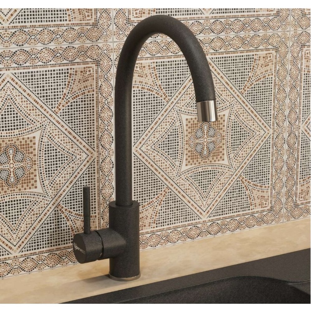 Смеситель для кухни Uperwood Quartz Premium Черный матовый UPD-Q-02-04 Смеситель для кухни Uperwood Quartz Premium Черный матовый UPD-Q-02-04 — изображение 2