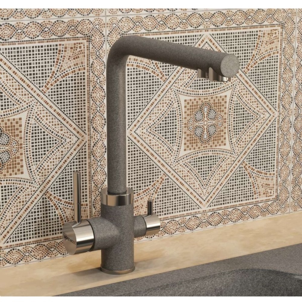 Смеситель для кухни Uperwood Quartz Premium Серый матовый UPD-Q-03-03 Смеситель для кухни Uperwood Quartz Premium Серый матовый UPD-Q-03-03 — изображение 2