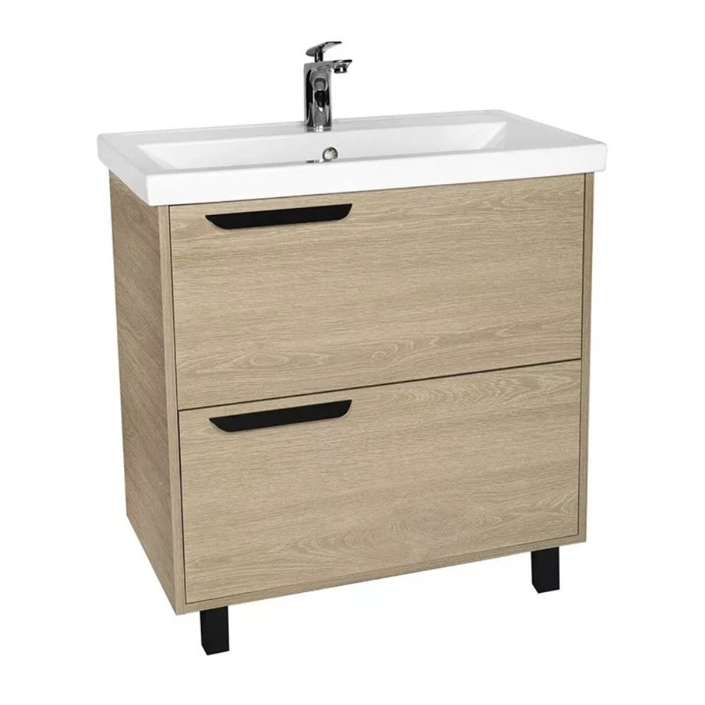 Тумба напольная Viant Кёльн 82 с раковиной Фостер Дерево светлое VKEL80FOSD-T2Y Тумба напольная Viant Кёльн 82 с раковиной Фостер Дерево светлое VKEL80FOSD-T2Y