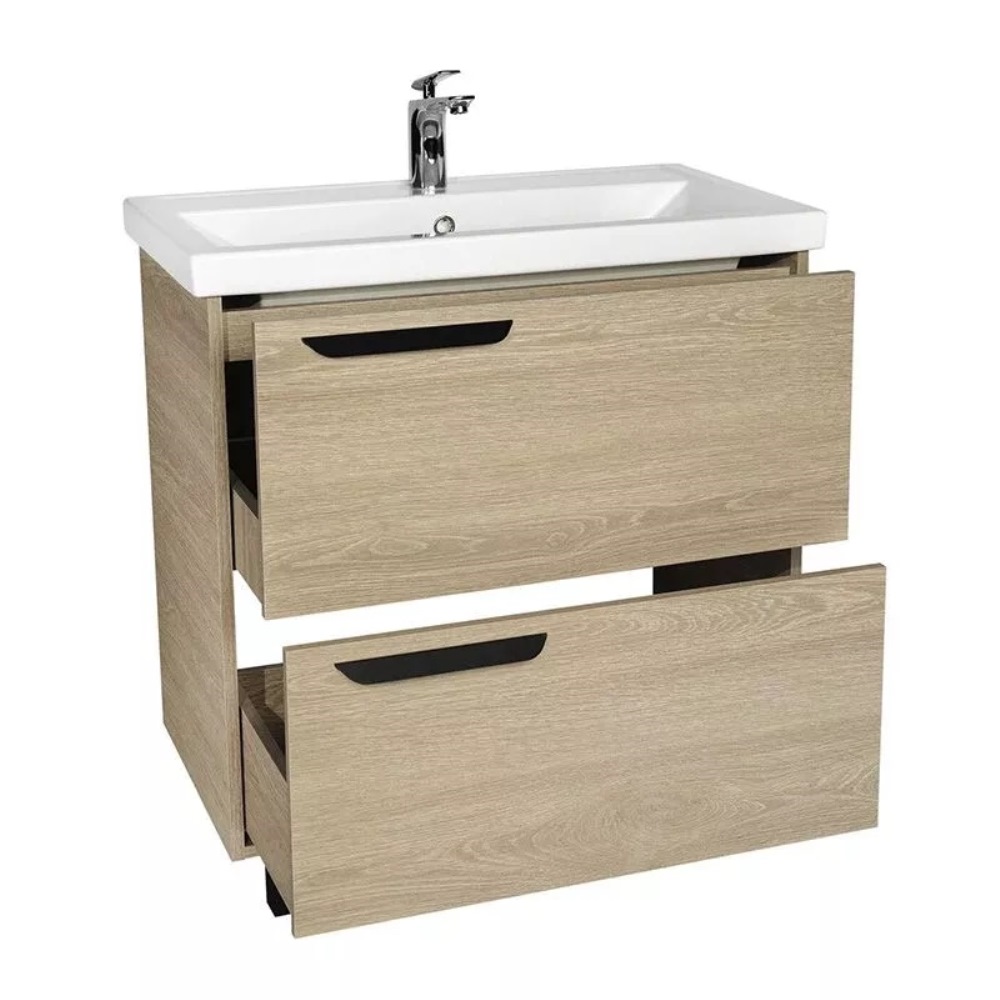 Тумба напольная Viant Кёльн 82 с раковиной Фостер Дерево светлое VKEL80FOSD-T2Y Тумба напольная Viant Кёльн 82 с раковиной Фостер Дерево светлое VKEL80FOSD-T2Y — изображение 2