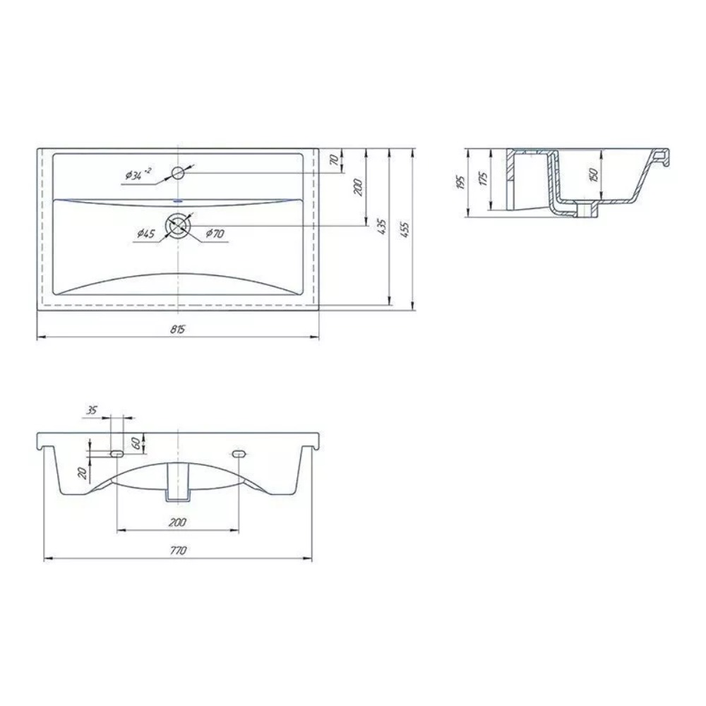 Тумба напольная Viant Кёльн 82 с раковиной Фостер Дерево светлое VKEL80FOSD-T2Y Тумба напольная Viant Кёльн 82 с раковиной Фостер Дерево светлое VKEL80FOSD-T2Y — изображение 5