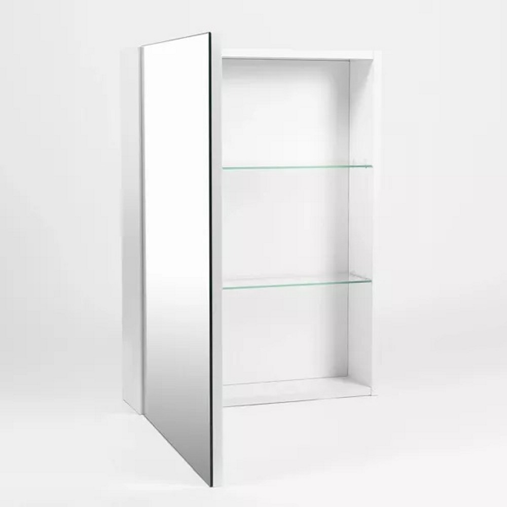 Шкаф зеркальный Viant Куба 50 Белый VKUB50-ZSH Шкаф зеркальный Viant Куба 50 Белый VKUB50-ZSH — изображение 2