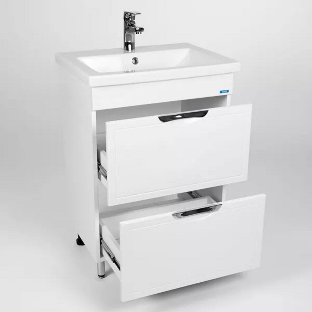 Тумба напольная Viant Лима 60 с раковиной Como Белый VLIM60CO-T2Y Тумба напольная Viant Лима 60 с раковиной Como Белый VLIM60CO-T2Y — изображение 2