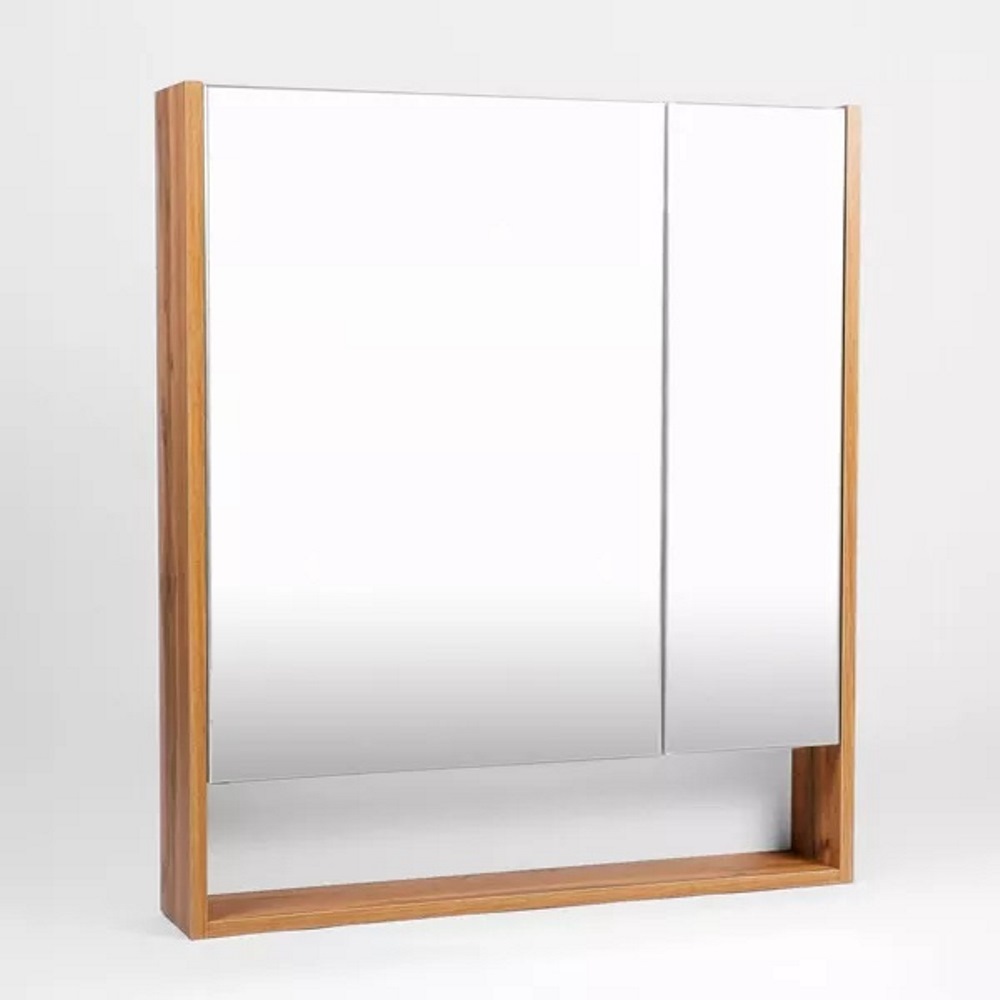 Шкаф зеркальный Viant Мальта 70 Белый / Дуб Вотан VMAL70-ZSH Шкаф зеркальный Viant Мальта 70 Белый / Дуб Вотан VMAL70-ZSH