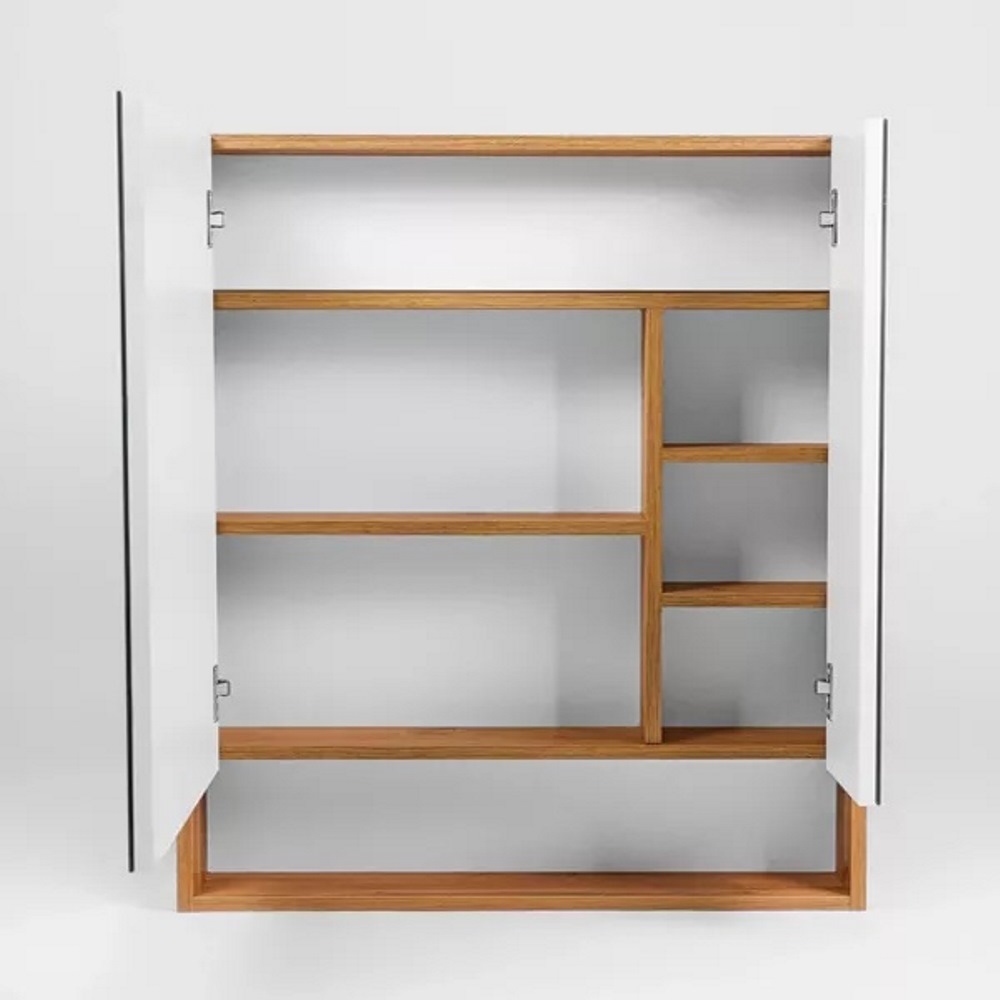 Шкаф зеркальный Viant Мальта 70 Белый / Дуб Вотан VMAL70-ZSH Шкаф зеркальный Viant Мальта 70 Белый / Дуб Вотан VMAL70-ZSH — изображение 2