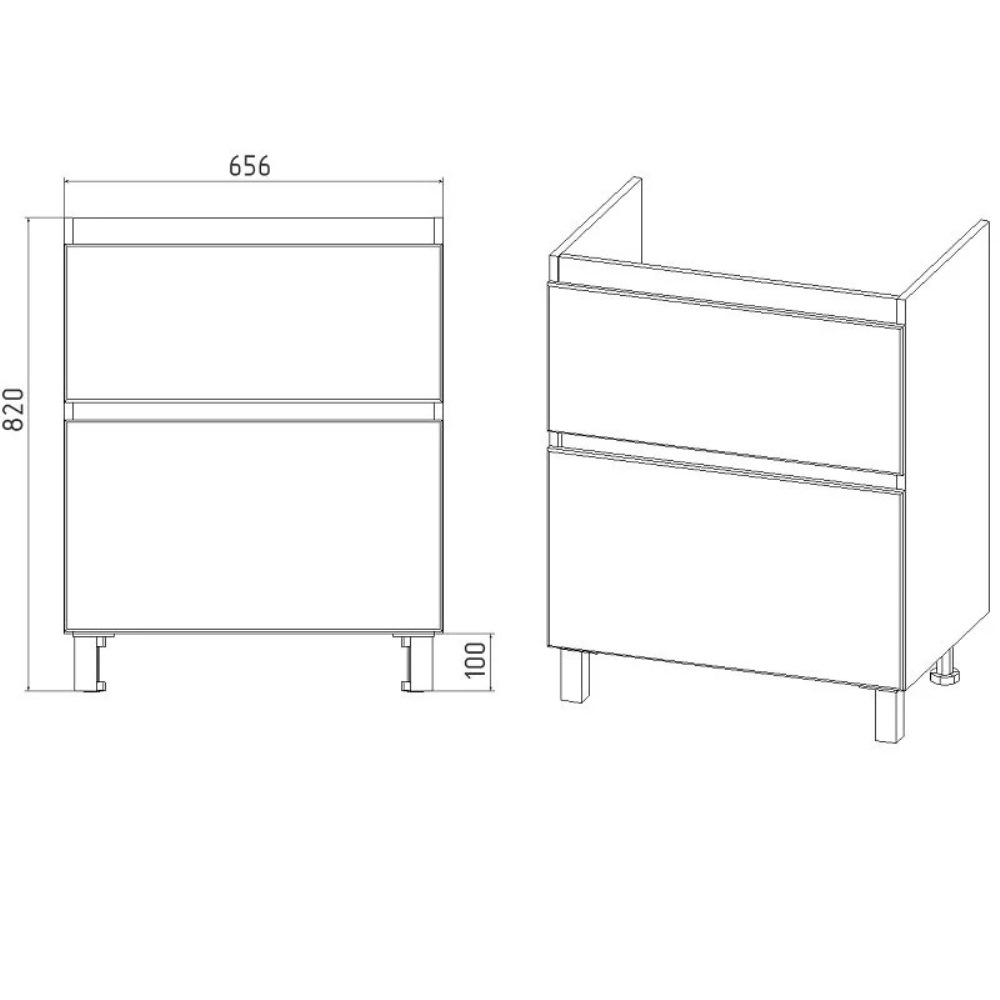 Тумба напольная Viant Мальта 70 с раковиной Como Белый VMAL70COBEL-T2Y Тумба напольная Viant Мальта 70 с раковиной Como Белый VMAL70COBEL-T2Y — изображение 4