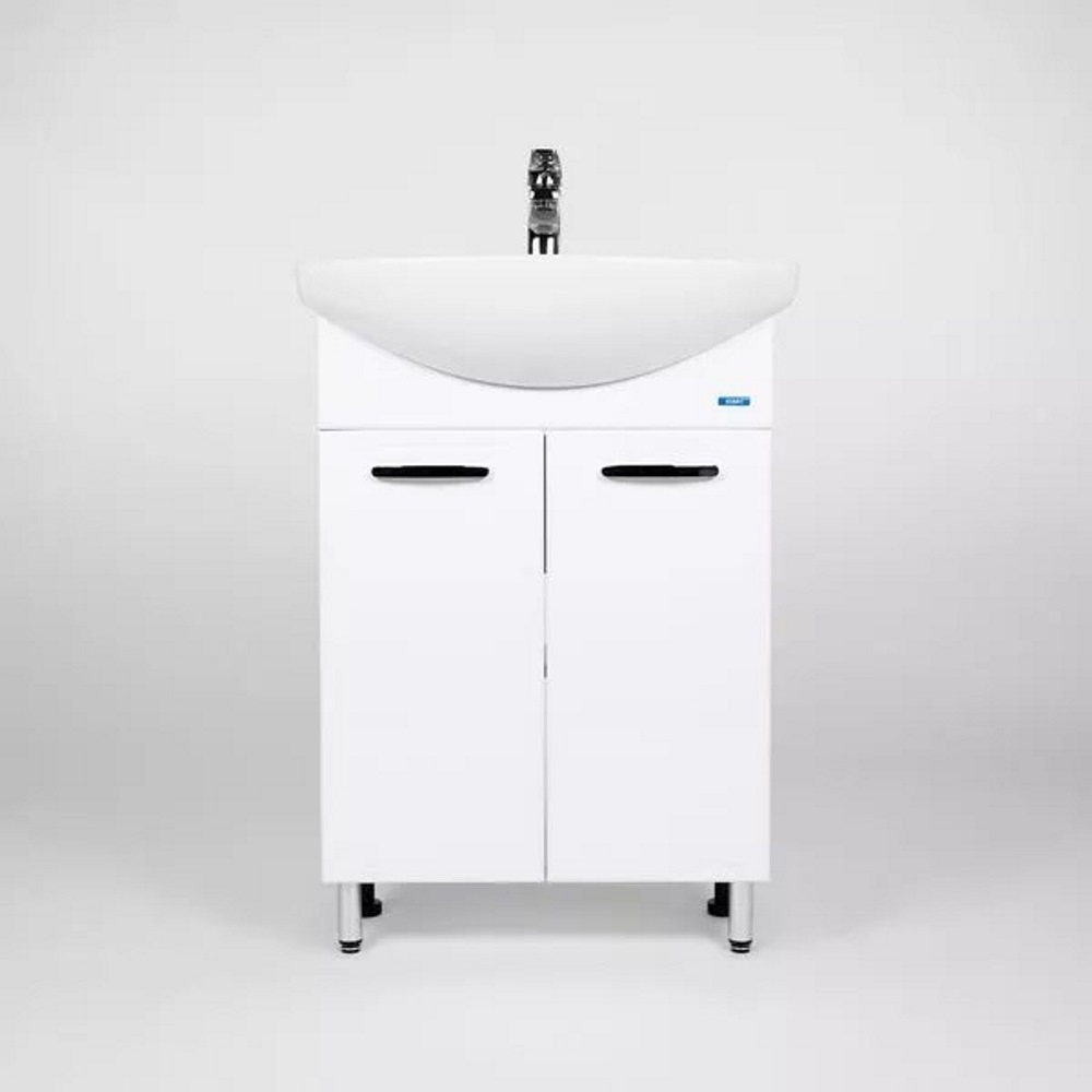 Тумба напольная Viant Милан 61 с раковиной Балтика Белый VMIL60BA-T2ST Тумба напольная Viant Милан 61 с раковиной Балтика Белый VMIL60BA-T2ST — изображение 2