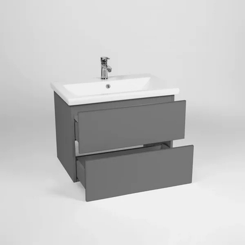 Тумба подвесная Viant София 60 с раковиной Como Графит VSOF60COG-T2YP Тумба подвесная Viant София 60 с раковиной Como Графит VSOF60COG-T2YP — изображение 2