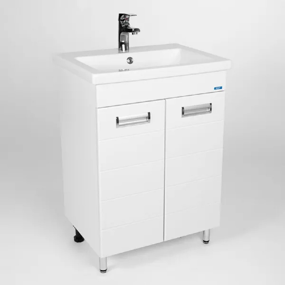 Тумба напольная Viant Вена 60 с раковиной Como Белый VVEN60CO-T2ST Тумба напольная Viant Вена 60 с раковиной Como Белый VVEN60CO-T2ST