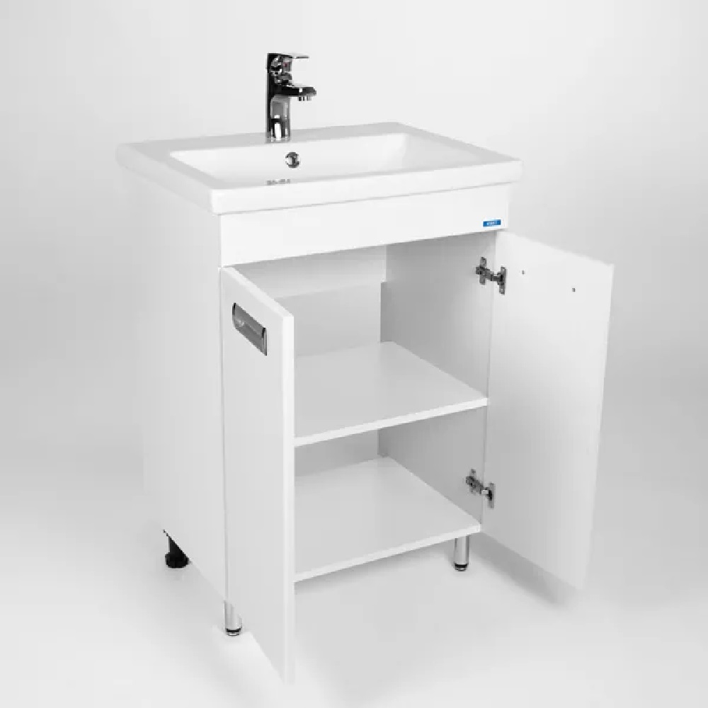 Тумба напольная Viant Вена 60 с раковиной Como Белый VVEN60CO-T2ST Тумба напольная Viant Вена 60 с раковиной Como Белый VVEN60CO-T2ST — изображение 2