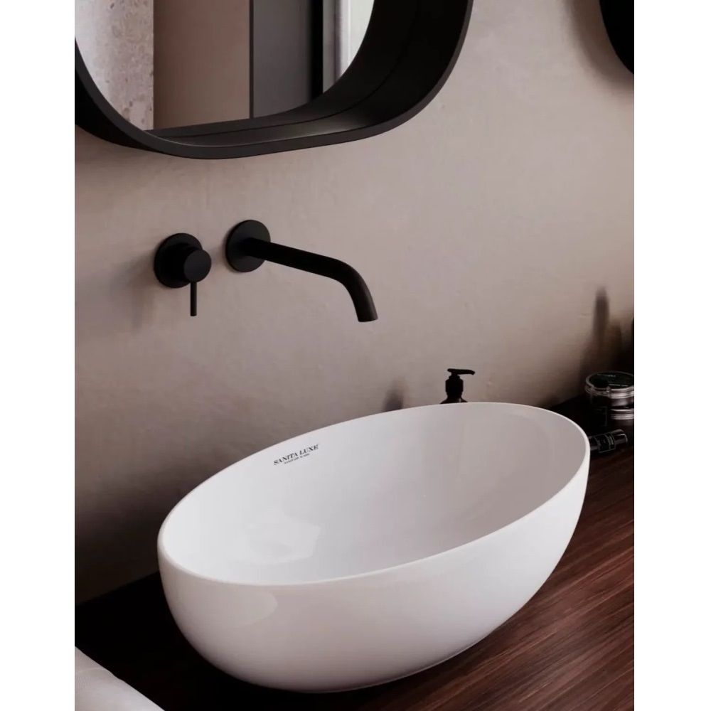 Раковина накладная Sanita Luxe Ringo Slim 53 Белый глянцевый WB.CT/Ringo/53-N.Slim/WHT.G/S1 Раковина накладная Sanita Luxe Ringo Slim 53 Белый глянцевый WB.CT/Ringo/53-N.Slim/WHT.G/S1