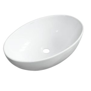 Раковина накладная Sanita Luxe Ringo Cut 54 Белый глянцевый WB.CT/Ringo/54-N.Cut/WHT.G/S1