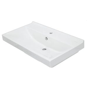 Раковина на мебель Sanita Luxe Fest 80 Белый глянцевый WB.FN/Fest/80-C/WHT.G/S1