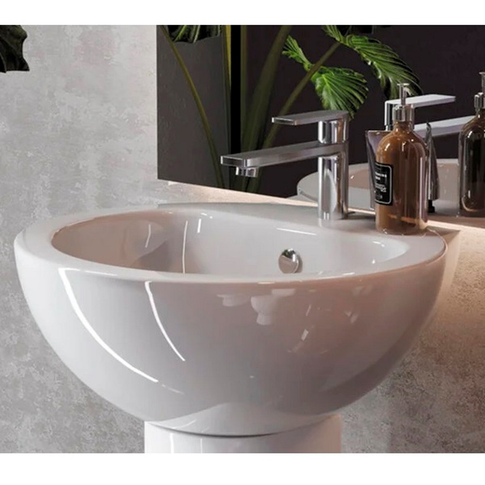 Раковина подвесная Sanita Luxe Art 50 Белый глянцевый WB.PD/Art/50-C/WHT.G/S1 Раковина подвесная Sanita Luxe Art 50 Белый глянцевый WB.PD/Art/50-C/WHT.G/S1 — изображение 3