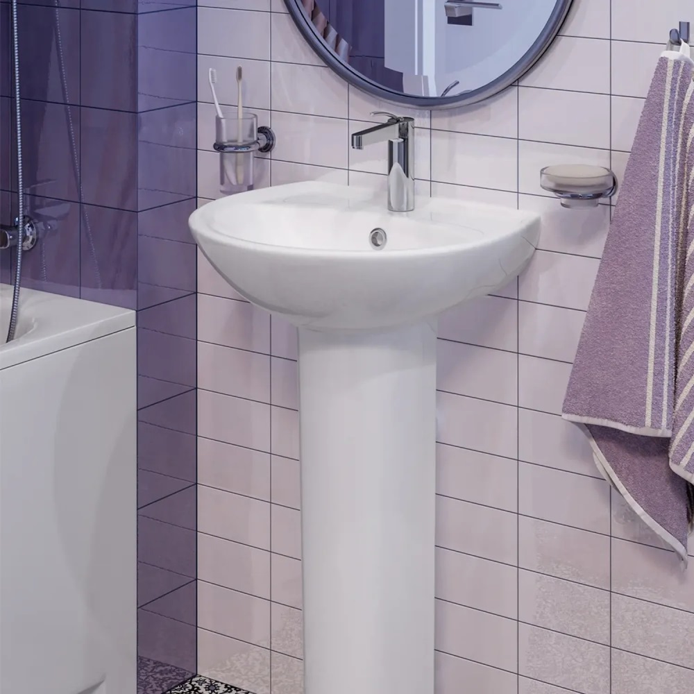 Раковина подвесная Sanita Luxe Аттика 47 Белый глянцевый WB.PD/Attica/48-C/WHT.G/S1 Раковина подвесная Sanita Luxe Аттика 47 Белый глянцевый WB.PD/Attica/48-C/WHT.G/S1 — изображение 3