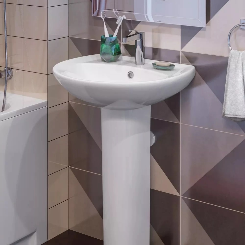 Раковина подвесная Sanita Luxe Аттика 54 Белый глянцевый WB.PD/Attica/55-C/WHT.G/S1 Раковина подвесная Sanita Luxe Аттика 54 Белый глянцевый WB.PD/Attica/55-C/WHT.G/S1 — изображение 2