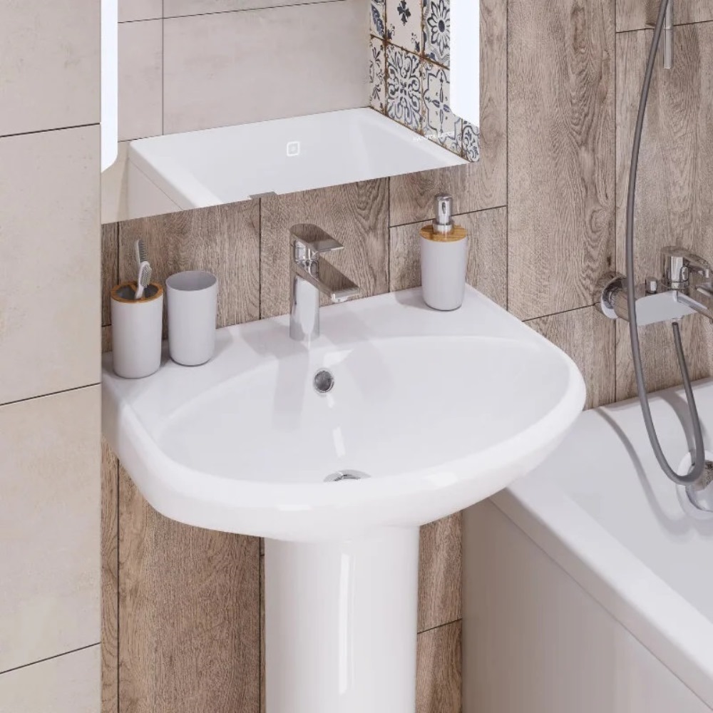 Раковина подвесная Sanita Самарский 58 Белый глянцевый WB.PD/Samarsky/57-C/WHT.G/S1 Раковина подвесная Sanita Самарский 58 Белый глянцевый WB.PD/Samarsky/57-C/WHT.G/S1 — изображение 3