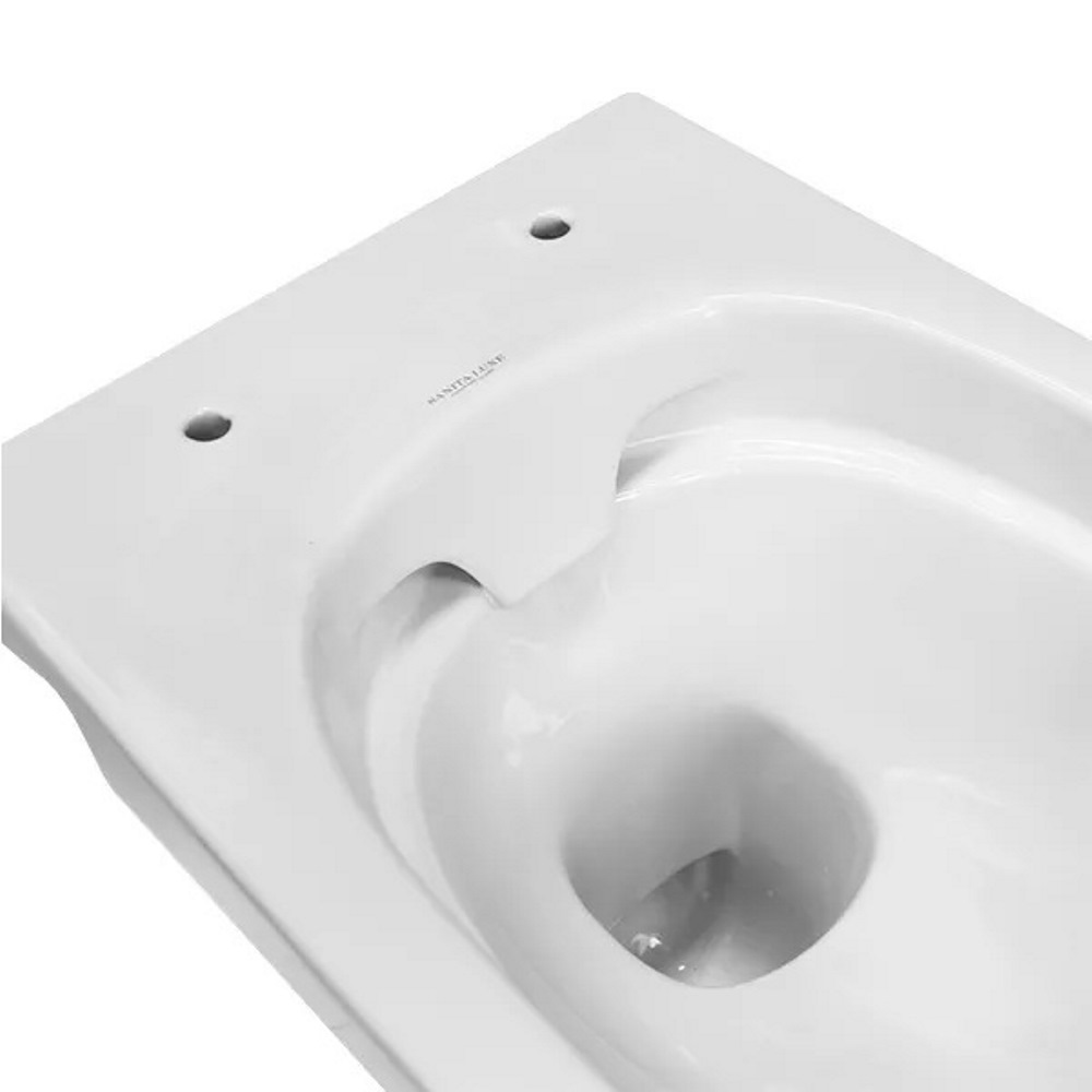 Унитаз подвесной Sanita Luxe Art Rimless Slim с крышкой-сиденье Белый глянцевый WC.WH/Art/SlimDM.Rim/WHT.G/S1 Унитаз подвесной Sanita Luxe Art Rimless Slim с крышкой-сиденье Белый глянцевый WC.WH/Art/SlimDM.Rim/WHT.G/S1 — изображение 4