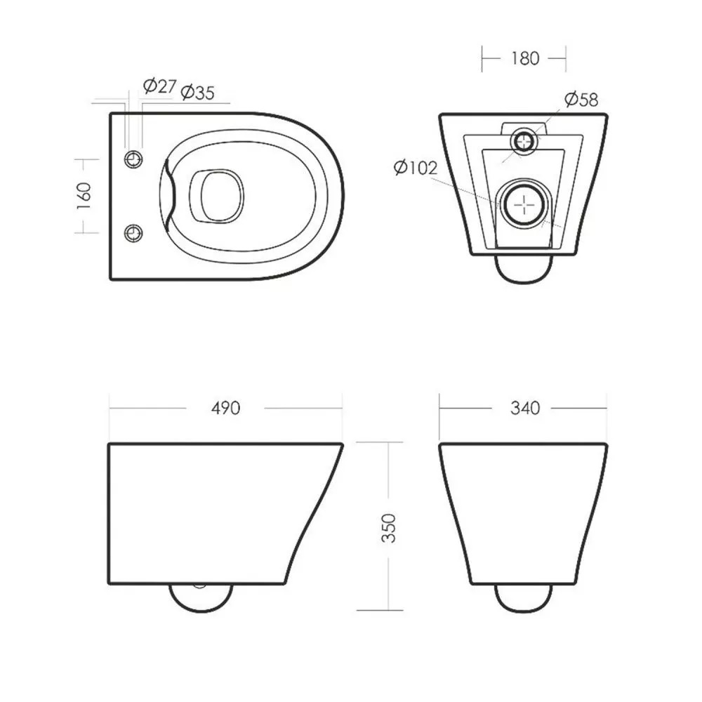 Унитаз подвесной Sanita Luxe Breeze RML с крышкой-сиденье Белый глянцевый WC.WH/Breeze/DM.Rim/WHT.G/S1 Унитаз подвесной Sanita Luxe Breeze RML с крышкой-сиденье Белый глянцевый WC.WH/Breeze/DM.Rim/WHT.G/S1 — изображение 4