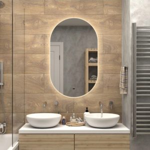 Зеркало Агата Fleur 70 с бесконтактным сенсором, теплая подсветка ЗЛП328