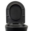 Крышка-сиденье Comforty 105 микролифт, тонкое, быстросъёмное Черный матовый 00-00010682CF — изображение 3