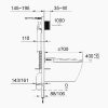 Инсталляция Comforty с унитазом 102 и кнопкой смыва Черный матовый 00-00022017CF — изображение 9