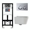 Инсталляция Comforty с унитазом CF40513R и кнопкой смыва Хром глянцевый 00-00022735CF
