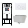 Инсталляция Comforty с унитазом CF40513R и кнопкой смыва Белый матовый 00-00022736CF