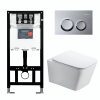 Инсталляция Comforty с унитазом 106 и кнопкой смыва Хром глянцевый 00-00022741CF