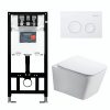 Инсталляция Comforty с унитазом 106 и кнопкой смыва Белый матовый 00-00022742CF