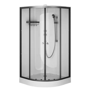 Душевая кабина AM.PM X-Joy 100x100 профиль черный матовый стекло прозрачное W94C-401-100BT