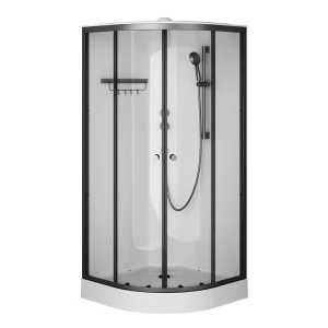 Душевая кабина AM.PM X-Joy 90x90 профиль черный матовый стекло прозрачное W94C-401-090BT