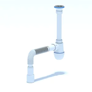Cифон для мойки с гофрой Ани Пласт 1 1/4"х40 40х40/50 мм C1015