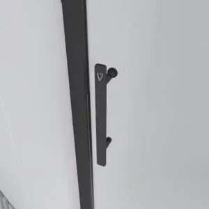 Душевая дверь раздвижная Veconi Evo 100 B 110×195 профиль черный матовый стекло прозрачное E1-B-110-01-C9 Душевая дверь раздвижная Veconi Evo 100 B 110x195 профиль черный матовый стекло прозрачное E1-B-110-01-C9 — изображение 2
