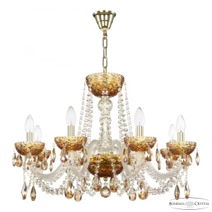 Люстра 5402/8/240 G Amber/M-1F K721 Bohemia Ivele Crystal (Богемия Ивеле Кристалл)