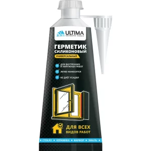 Герметик силиконовый универсальный Ultima 80 мл Бесцветный ULAUT01180