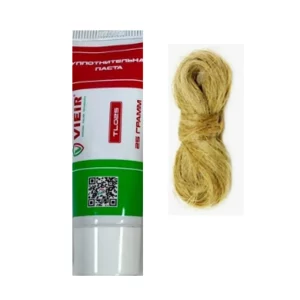 Набор для уплотнения резьбы лен + паста Vieir 13 г + 25 г TL2513